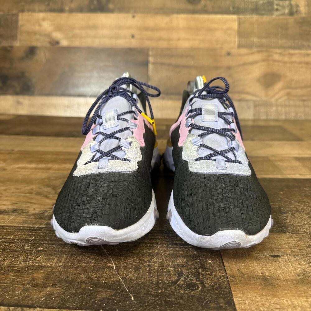 Nike React Element 55 PRM Black Magic Flamingo CI9593-001 Men's Shoe Size 7.5 - Picture 2 of 8
